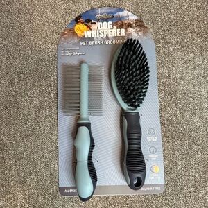 NWT Dog Whisperer Pet Brush Grooming Set for all breeds and all hair types